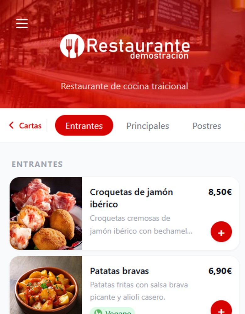 Pedidos en Mesa